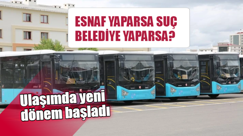 Esnaf yapınca suç belediye yapınca ne?